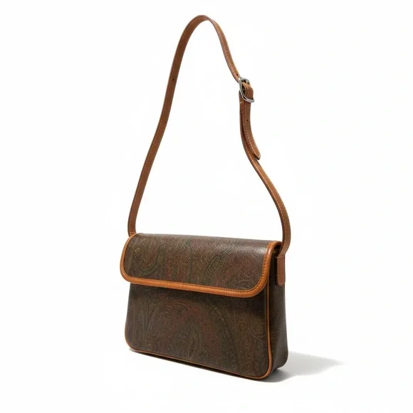 Etro Milano Crossbody Bag with wallet features inside and Gold hardware - Picture 10 of 17